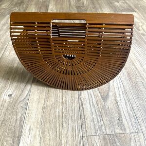 Brown Bamboo Handbag